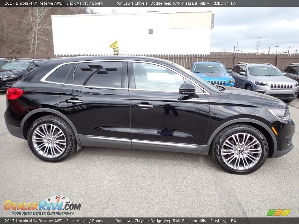 2017 Lincoln MKX Reserve AWD Black Velvet / Ebony Photo #7
