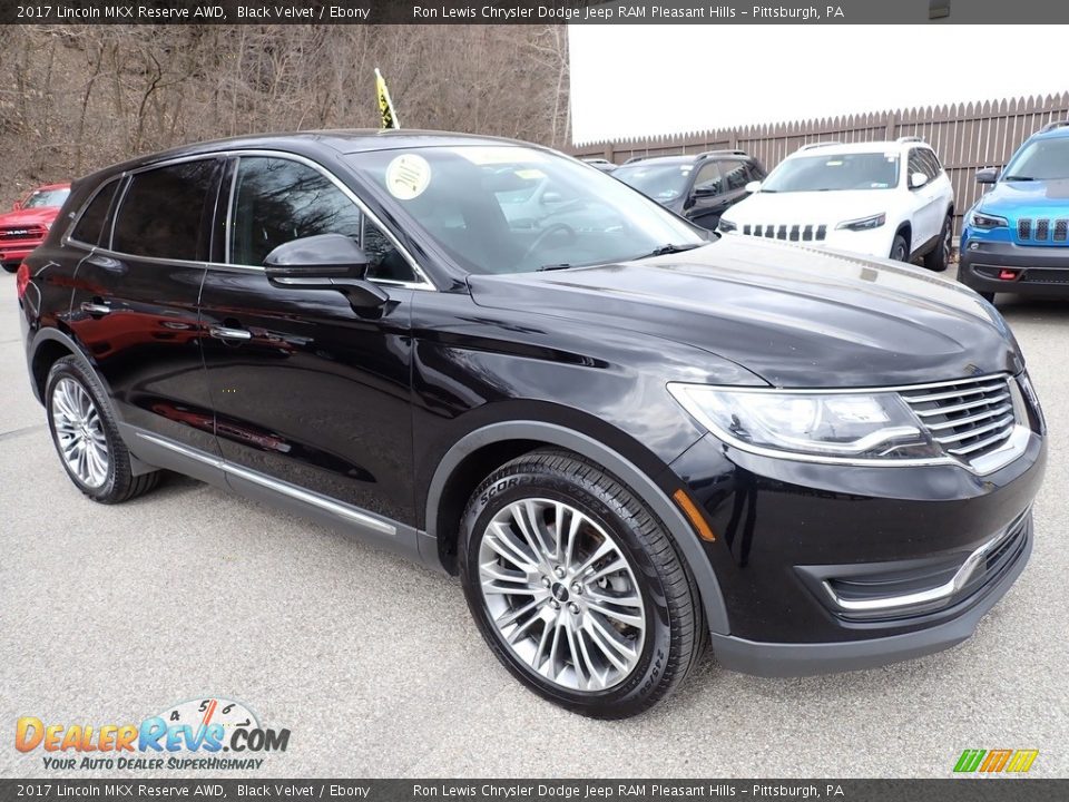 2017 Lincoln MKX Reserve AWD Black Velvet / Ebony Photo #8