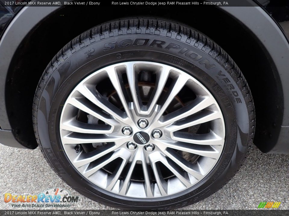 2017 Lincoln MKX Reserve AWD Black Velvet / Ebony Photo #10