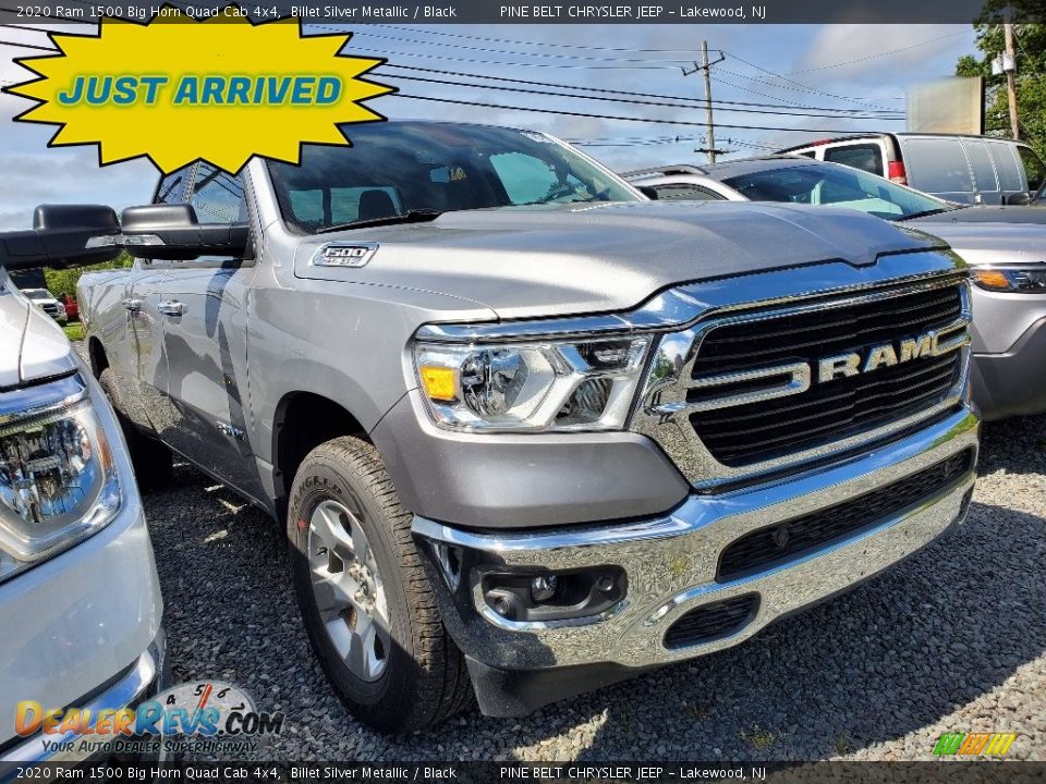 2020 Ram 1500 Big Horn Quad Cab 4x4 Billet Silver Metallic / Black Photo #1
