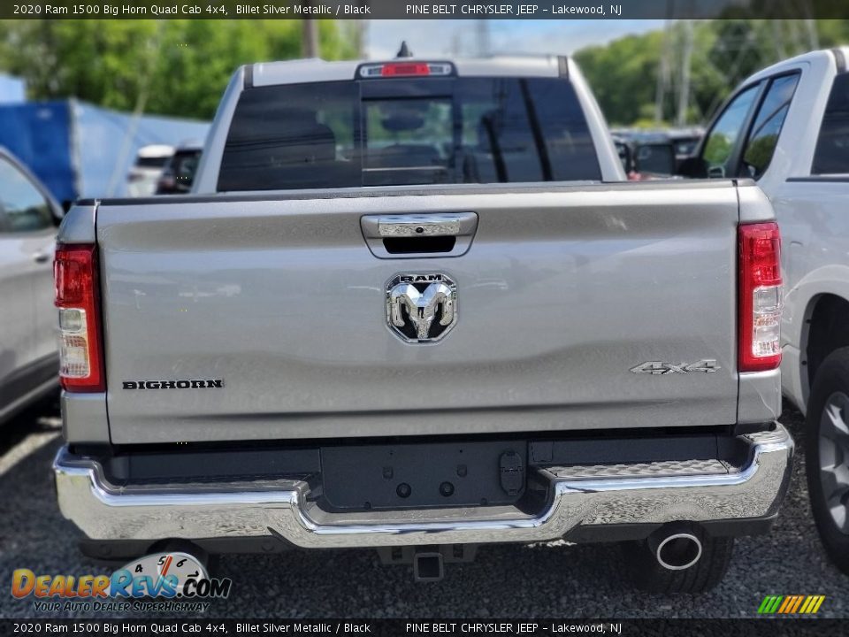 2020 Ram 1500 Big Horn Quad Cab 4x4 Billet Silver Metallic / Black Photo #3