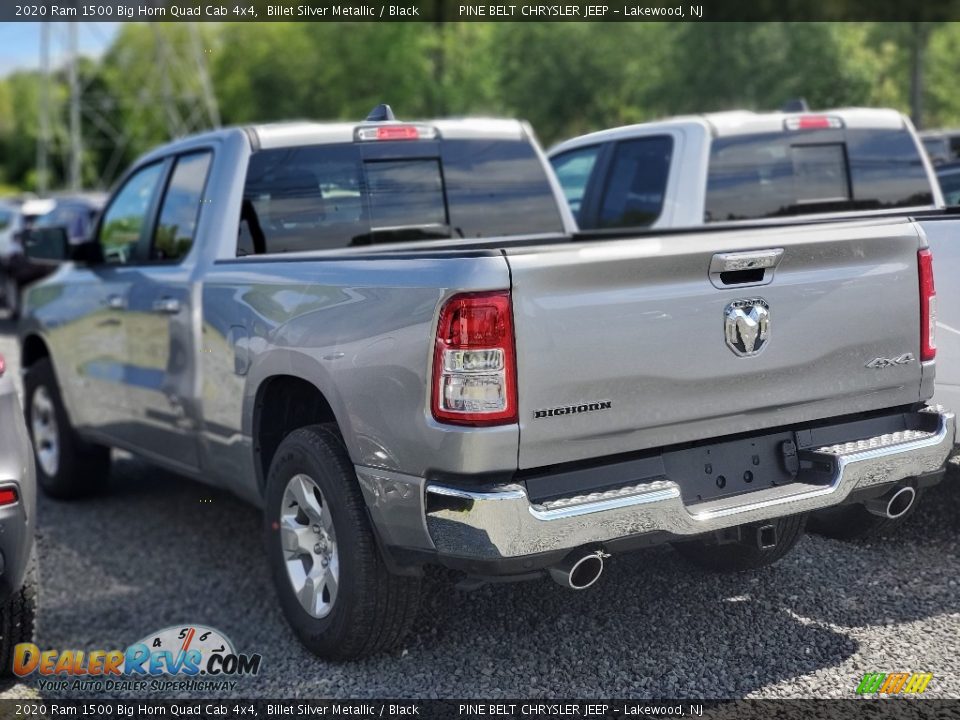 2020 Ram 1500 Big Horn Quad Cab 4x4 Billet Silver Metallic / Black Photo #4