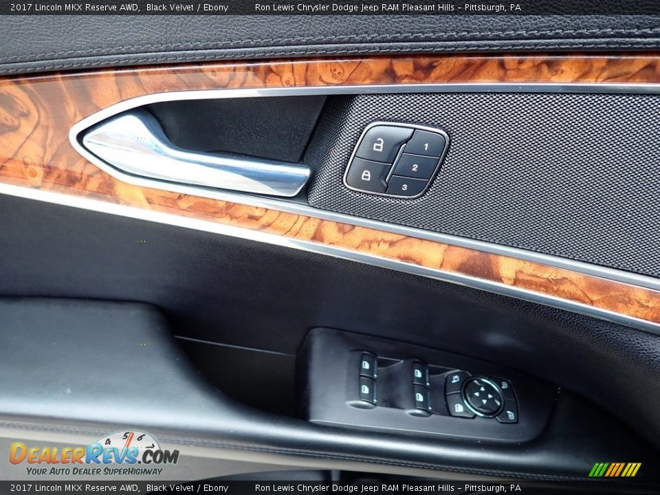 2017 Lincoln MKX Reserve AWD Black Velvet / Ebony Photo #14