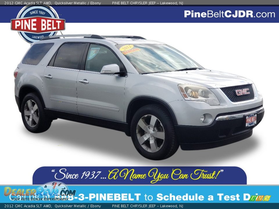 2012 GMC Acadia SLT AWD Quicksilver Metallic / Ebony Photo #1