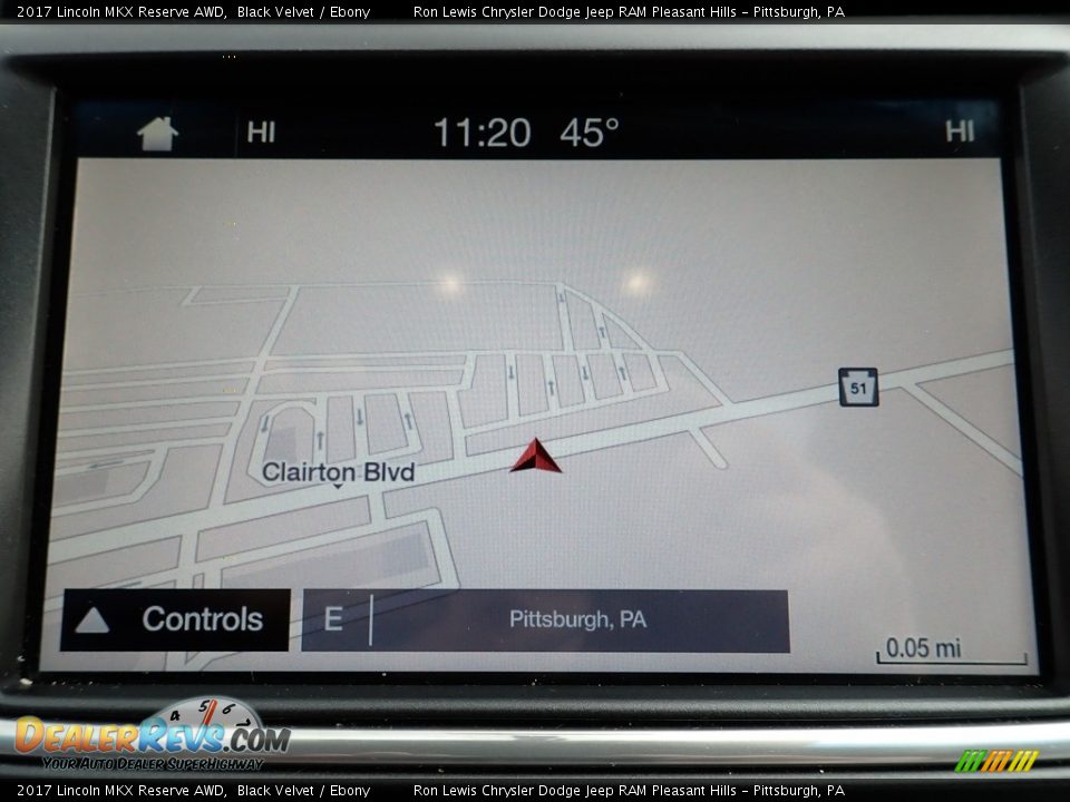 2017 Lincoln MKX Reserve AWD Black Velvet / Ebony Photo #17