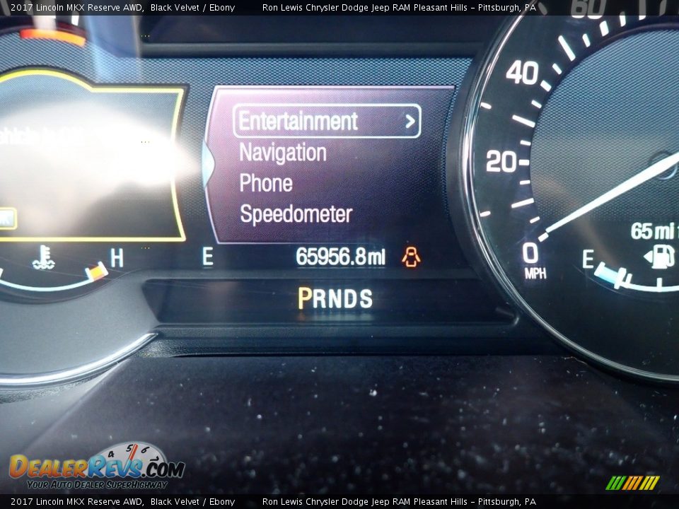 2017 Lincoln MKX Reserve AWD Black Velvet / Ebony Photo #20