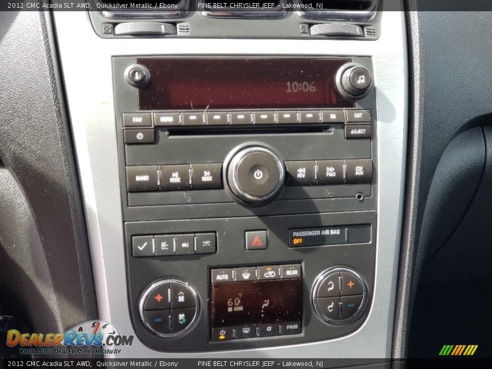 2012 GMC Acadia SLT AWD Quicksilver Metallic / Ebony Photo #6