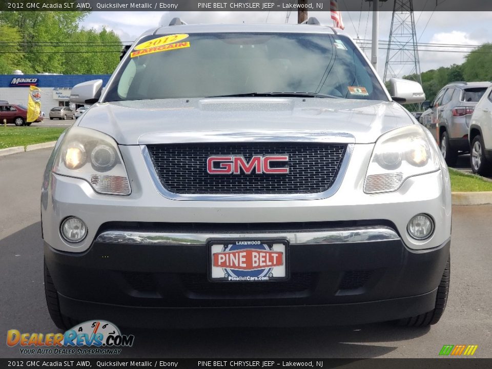 2012 GMC Acadia SLT AWD Quicksilver Metallic / Ebony Photo #12