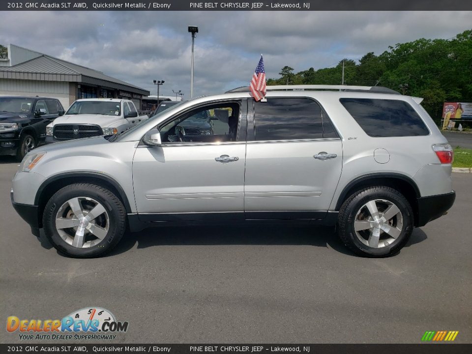 2012 GMC Acadia SLT AWD Quicksilver Metallic / Ebony Photo #14