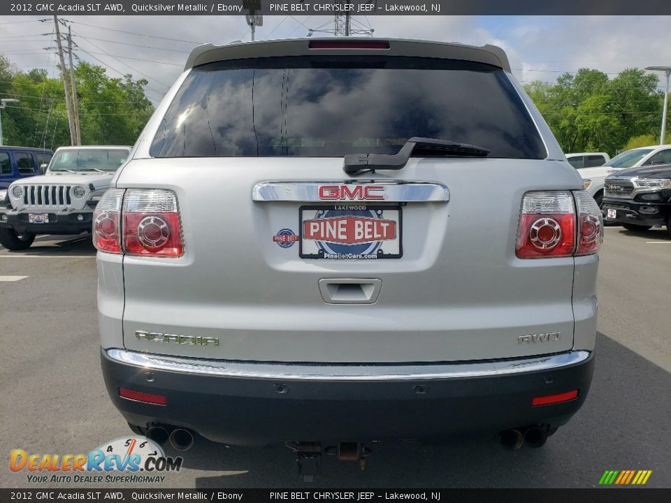 2012 GMC Acadia SLT AWD Quicksilver Metallic / Ebony Photo #16