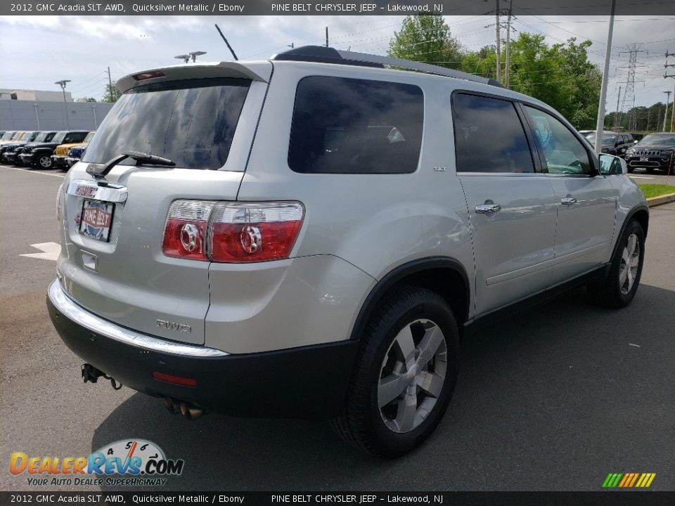 2012 GMC Acadia SLT AWD Quicksilver Metallic / Ebony Photo #17