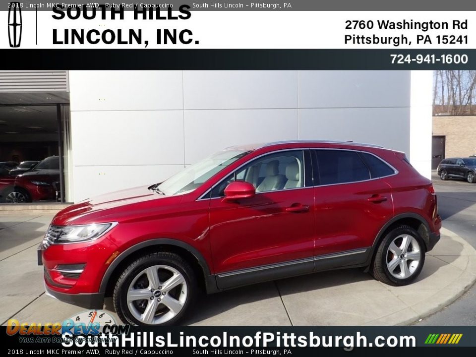 2018 Lincoln MKC Premier AWD Ruby Red / Cappuccino Photo #1