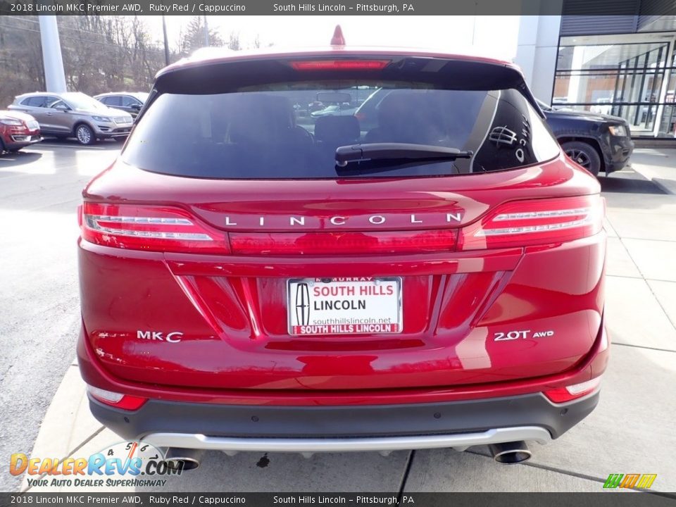 2018 Lincoln MKC Premier AWD Ruby Red / Cappuccino Photo #4