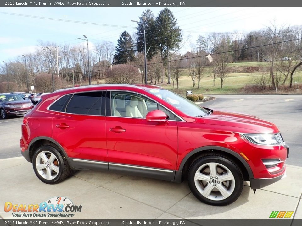 2018 Lincoln MKC Premier AWD Ruby Red / Cappuccino Photo #7