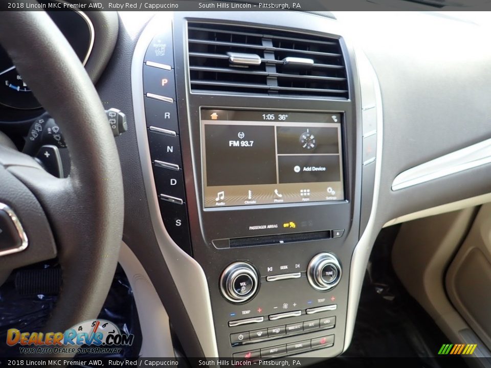 2018 Lincoln MKC Premier AWD Ruby Red / Cappuccino Photo #22