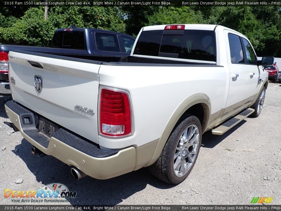 Bright White 2016 Ram 1500 Laramie Longhorn Crew Cab 4x4 Photo #3