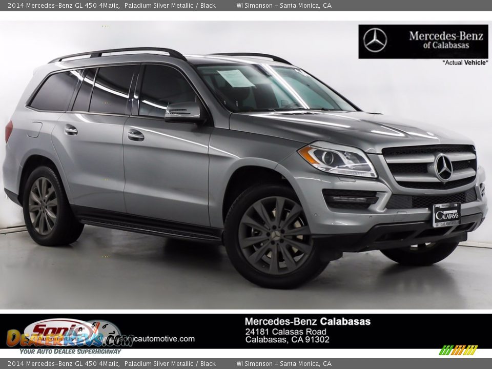 2014 Mercedes-Benz GL 450 4Matic Paladium Silver Metallic / Black Photo #1