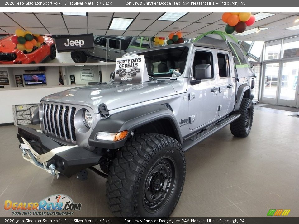 2020 Jeep Gladiator Sport 4x4 Billet Silver Metallic / Black Photo #1
