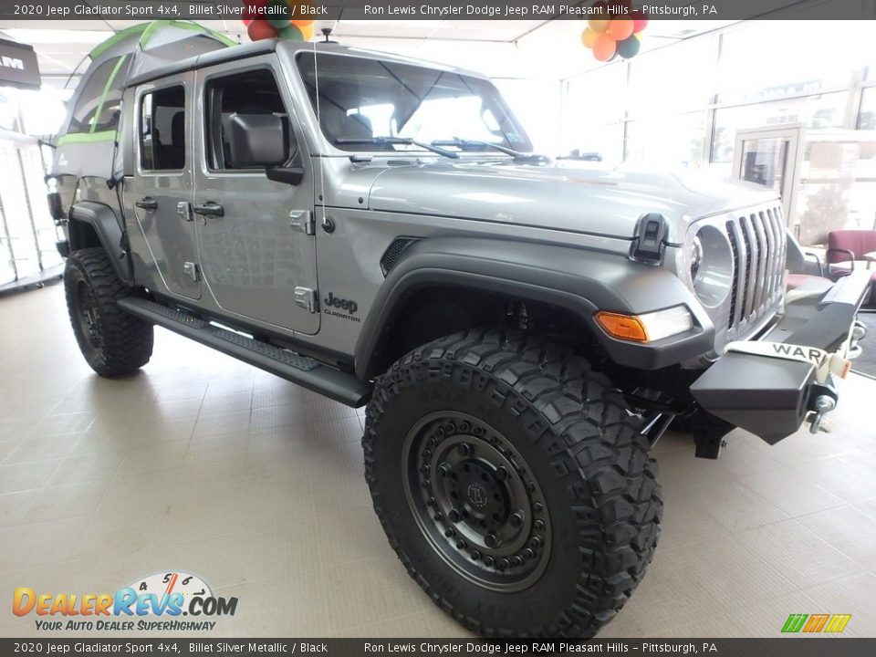 2020 Jeep Gladiator Sport 4x4 Billet Silver Metallic / Black Photo #8