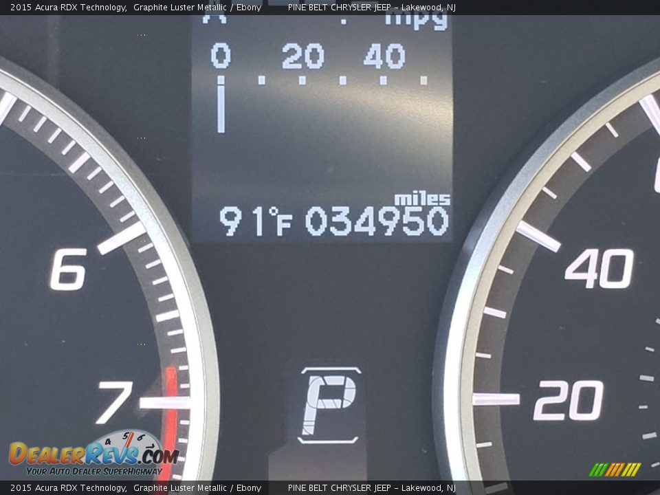 2015 Acura RDX Technology Graphite Luster Metallic / Ebony Photo #3