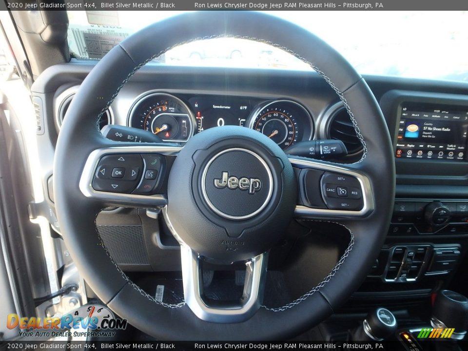 2020 Jeep Gladiator Sport 4x4 Billet Silver Metallic / Black Photo #18