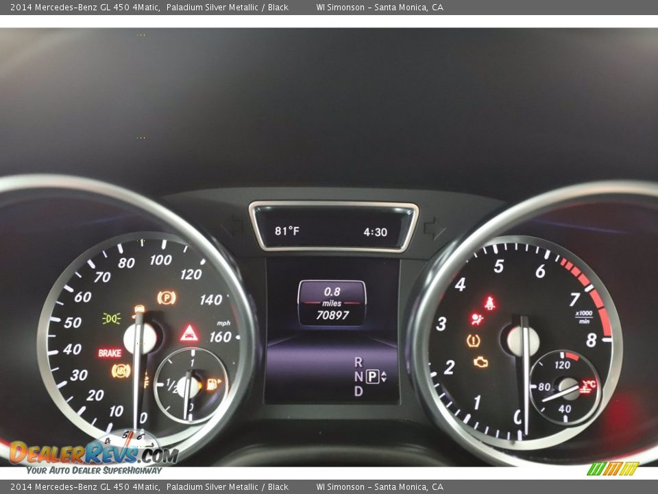 2014 Mercedes-Benz GL 450 4Matic Gauges Photo #28