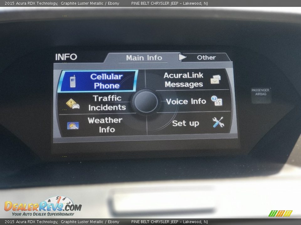 2015 Acura RDX Technology Graphite Luster Metallic / Ebony Photo #7