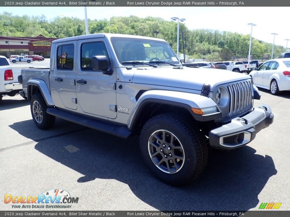 2020 Jeep Gladiator Overland 4x4 Billet Silver Metallic / Black Photo #3