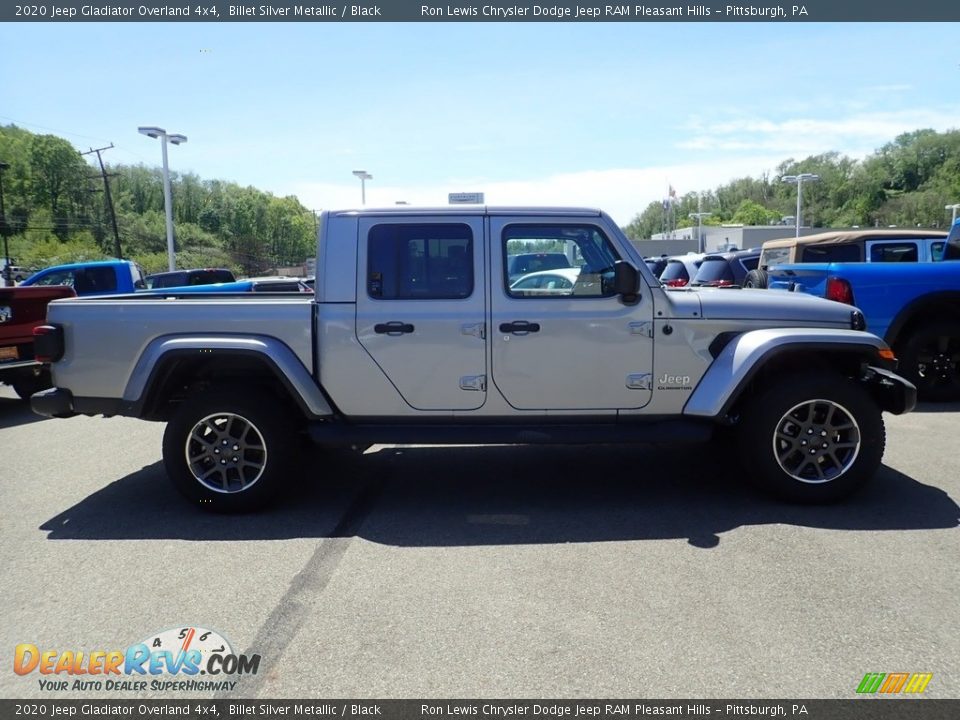 2020 Jeep Gladiator Overland 4x4 Billet Silver Metallic / Black Photo #4