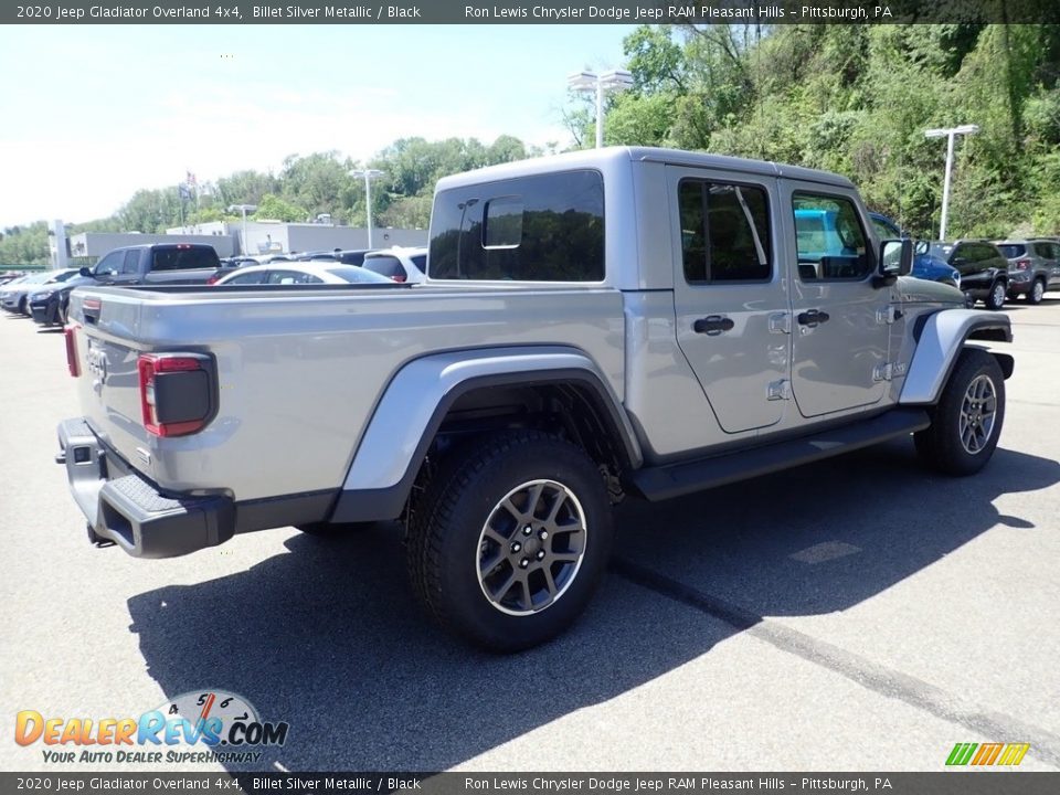 2020 Jeep Gladiator Overland 4x4 Billet Silver Metallic / Black Photo #5