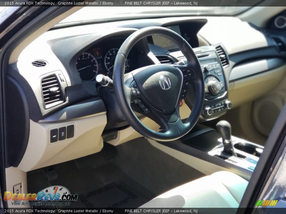 2015 Acura RDX Technology Graphite Luster Metallic / Ebony Photo #35