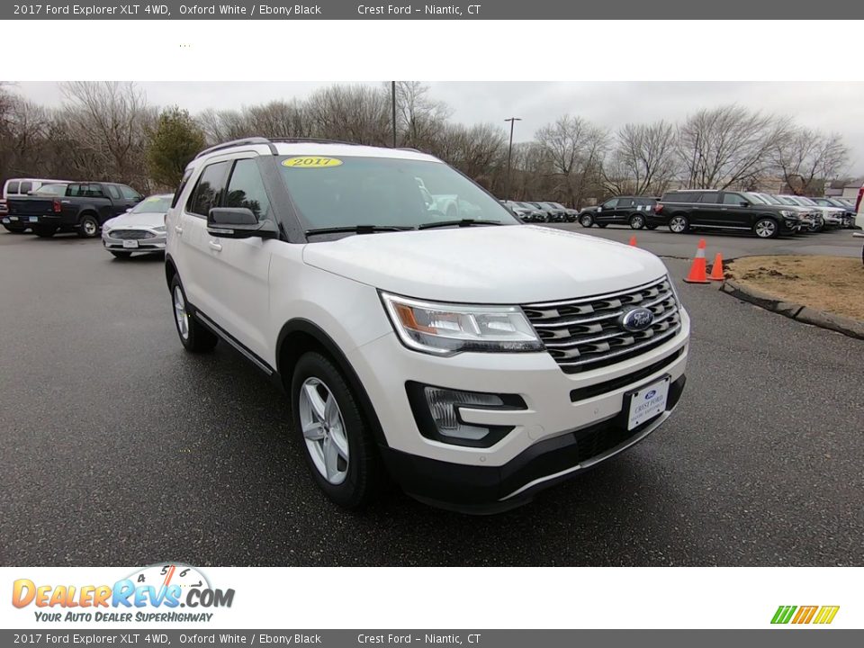 2017 Ford Explorer XLT 4WD Oxford White / Ebony Black Photo #1