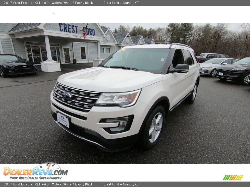 2017 Ford Explorer XLT 4WD Oxford White / Ebony Black Photo #3
