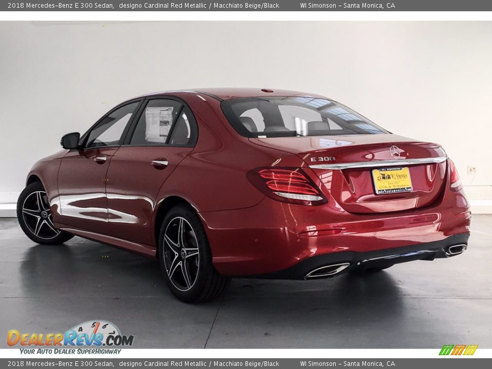 2018 Mercedes-Benz E 300 Sedan designo Cardinal Red Metallic / Macchiato Beige/Black Photo #2