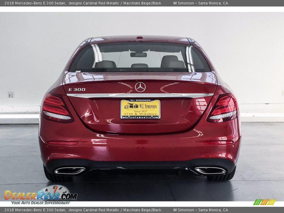 2018 Mercedes-Benz E 300 Sedan designo Cardinal Red Metallic / Macchiato Beige/Black Photo #3