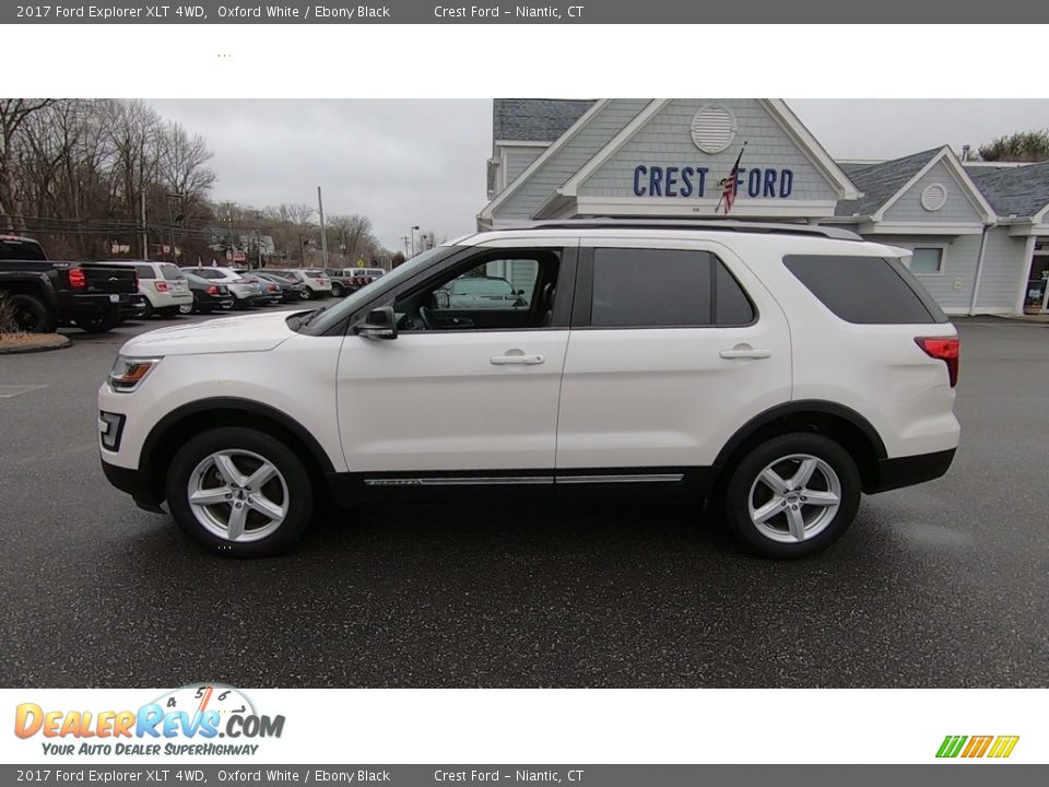 2017 Ford Explorer XLT 4WD Oxford White / Ebony Black Photo #4