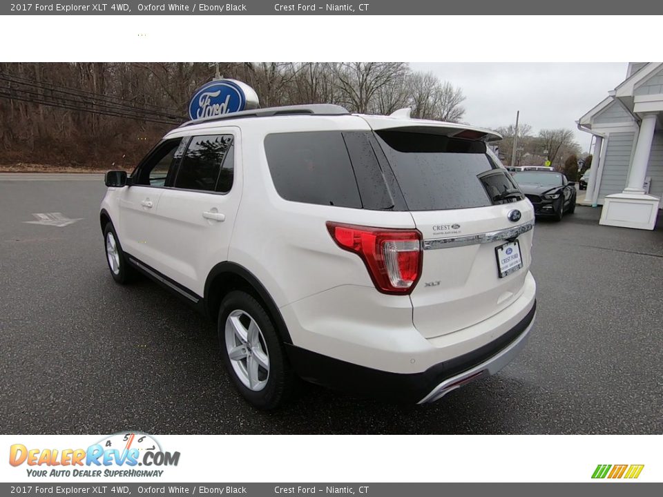 2017 Ford Explorer XLT 4WD Oxford White / Ebony Black Photo #5