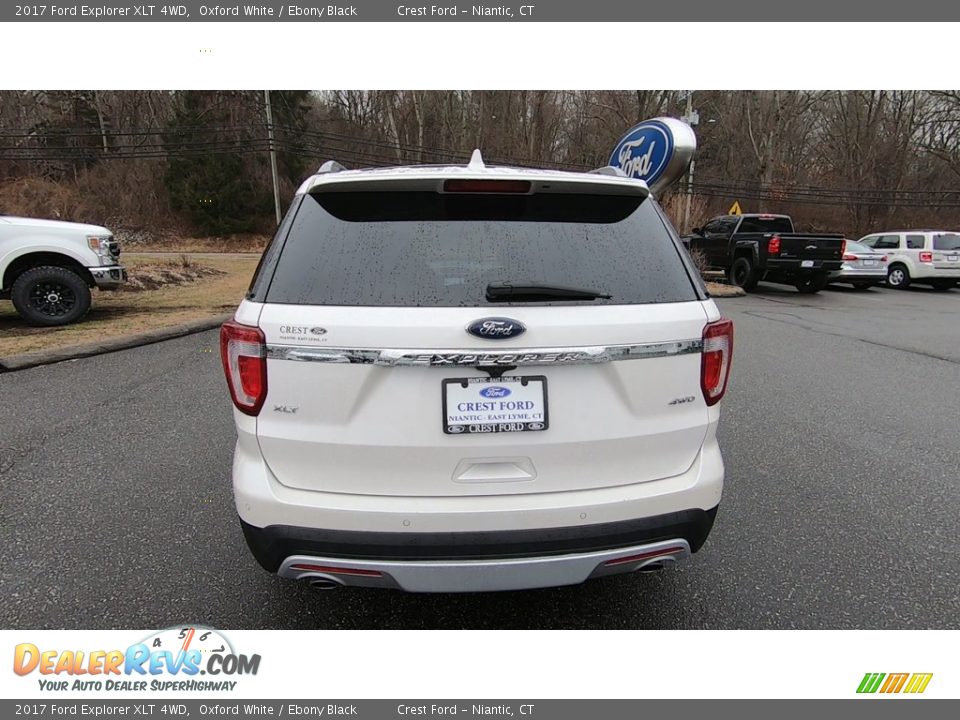 2017 Ford Explorer XLT 4WD Oxford White / Ebony Black Photo #6