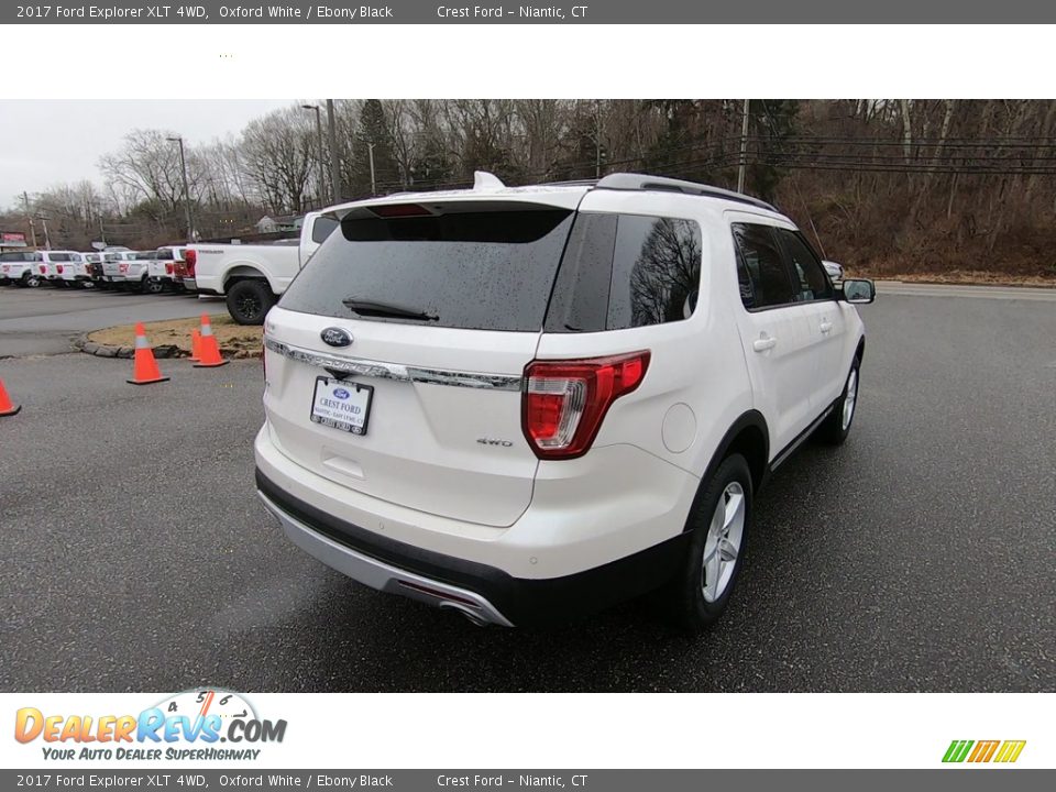 2017 Ford Explorer XLT 4WD Oxford White / Ebony Black Photo #7