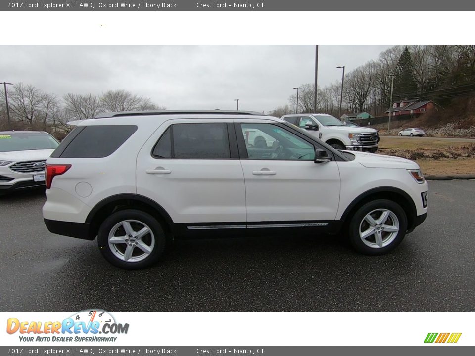 2017 Ford Explorer XLT 4WD Oxford White / Ebony Black Photo #8
