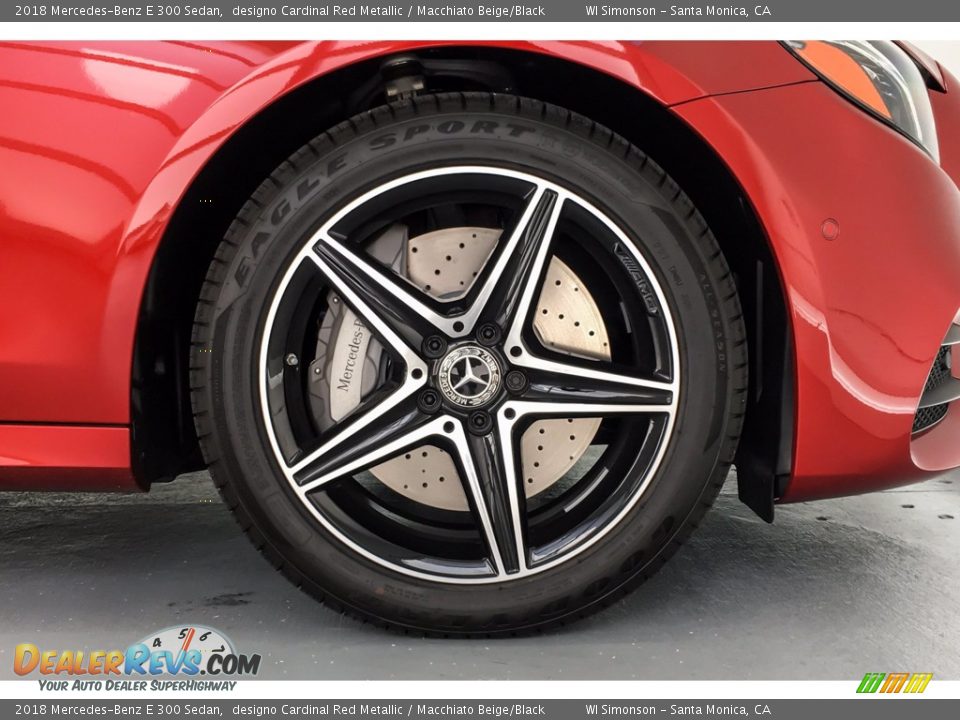 2018 Mercedes-Benz E 300 Sedan designo Cardinal Red Metallic / Macchiato Beige/Black Photo #9