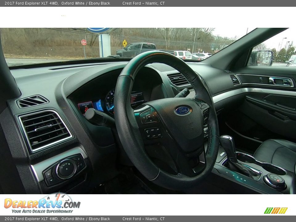 2017 Ford Explorer XLT 4WD Oxford White / Ebony Black Photo #10