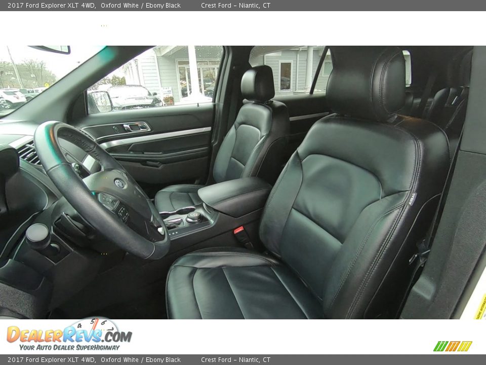 2017 Ford Explorer XLT 4WD Oxford White / Ebony Black Photo #11