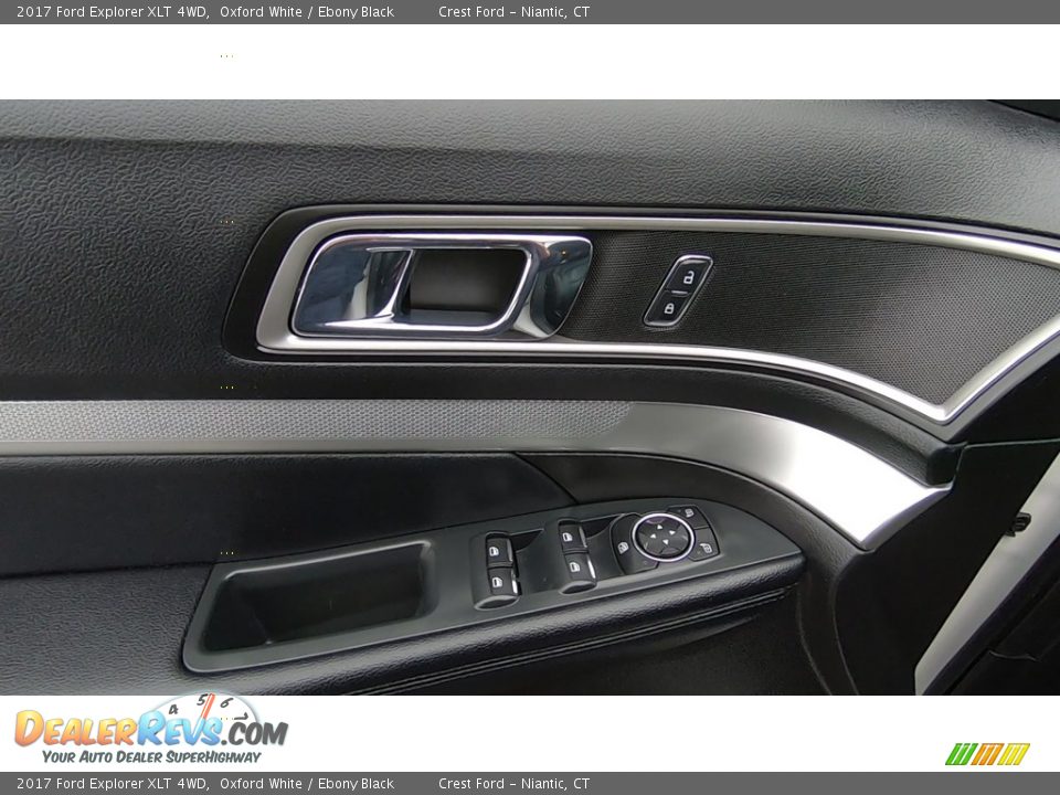 2017 Ford Explorer XLT 4WD Oxford White / Ebony Black Photo #12