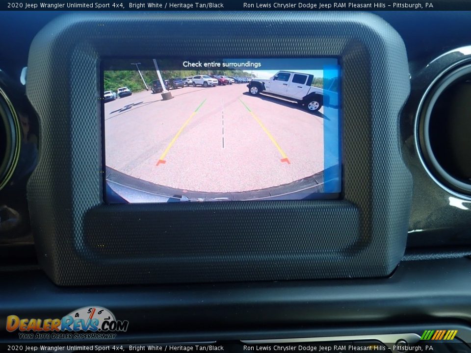 2020 Jeep Wrangler Unlimited Sport 4x4 Bright White / Heritage Tan/Black Photo #16
