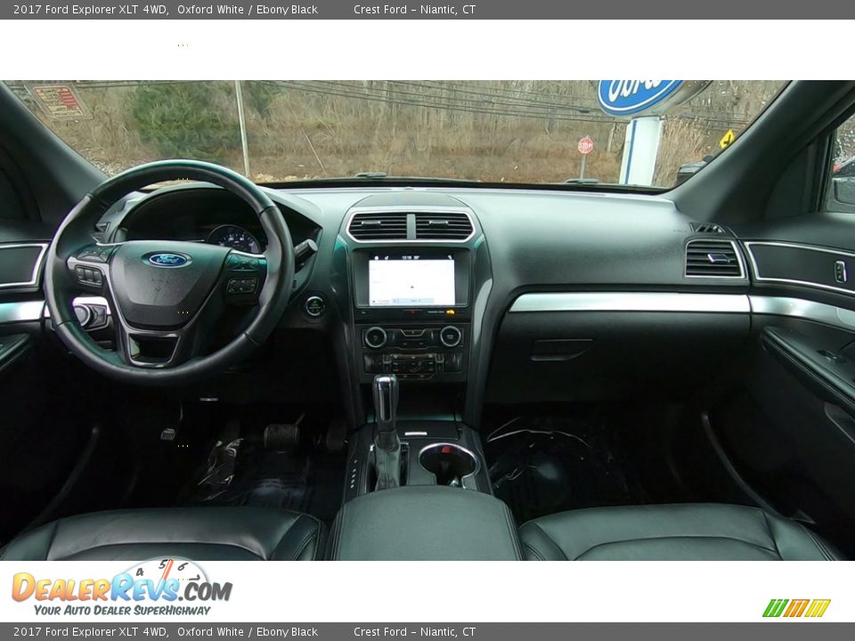 2017 Ford Explorer XLT 4WD Oxford White / Ebony Black Photo #18