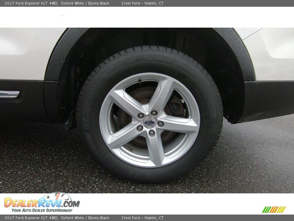 2017 Ford Explorer XLT 4WD Oxford White / Ebony Black Photo #19