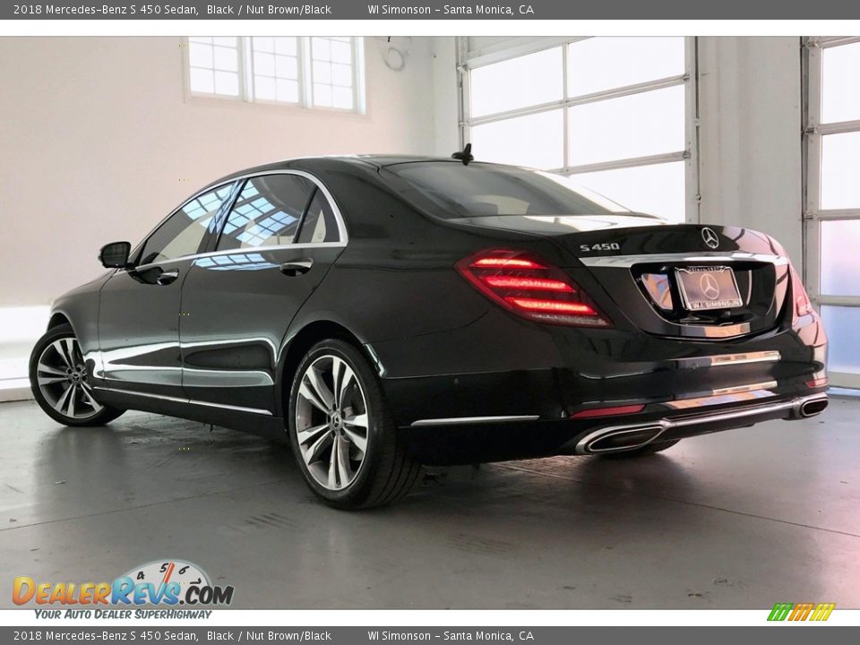 2018 Mercedes-Benz S 450 Sedan Black / Nut Brown/Black Photo #10