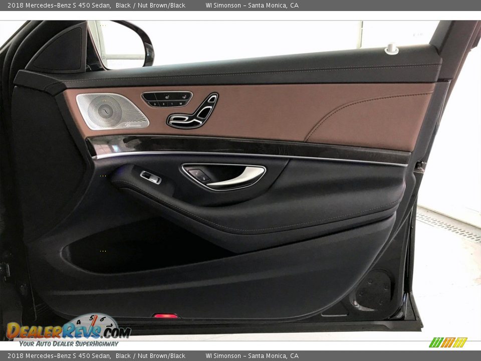 2018 Mercedes-Benz S 450 Sedan Black / Nut Brown/Black Photo #29