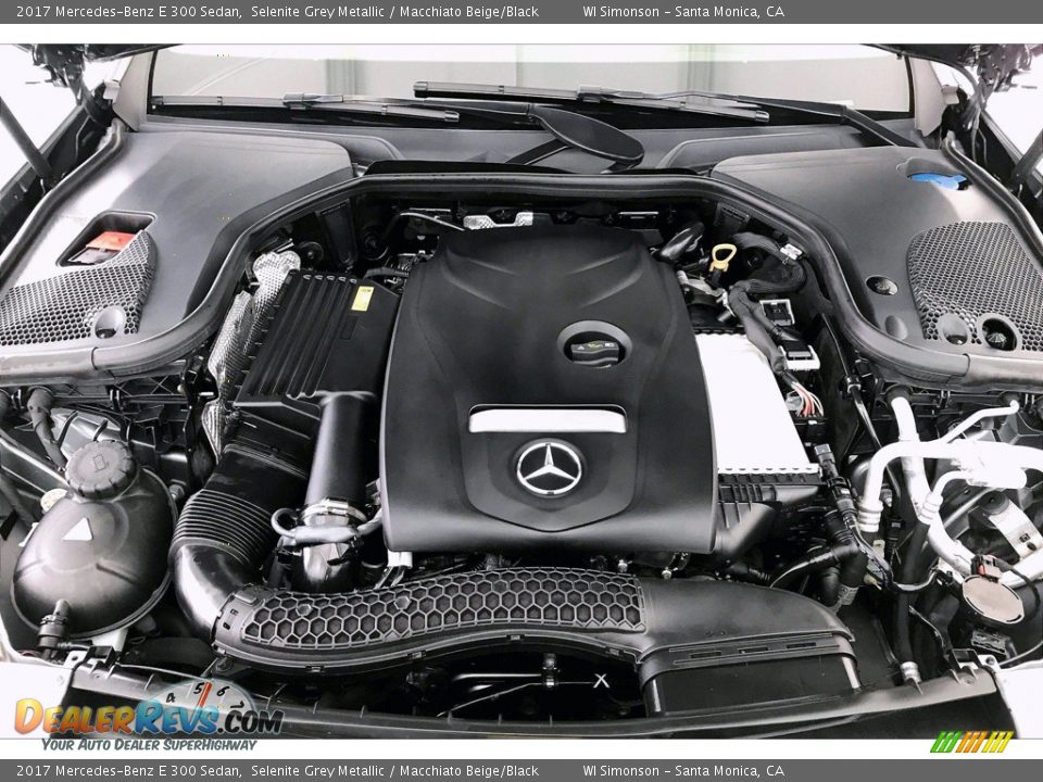2017 Mercedes-Benz E 300 Sedan Selenite Grey Metallic / Macchiato Beige/Black Photo #9